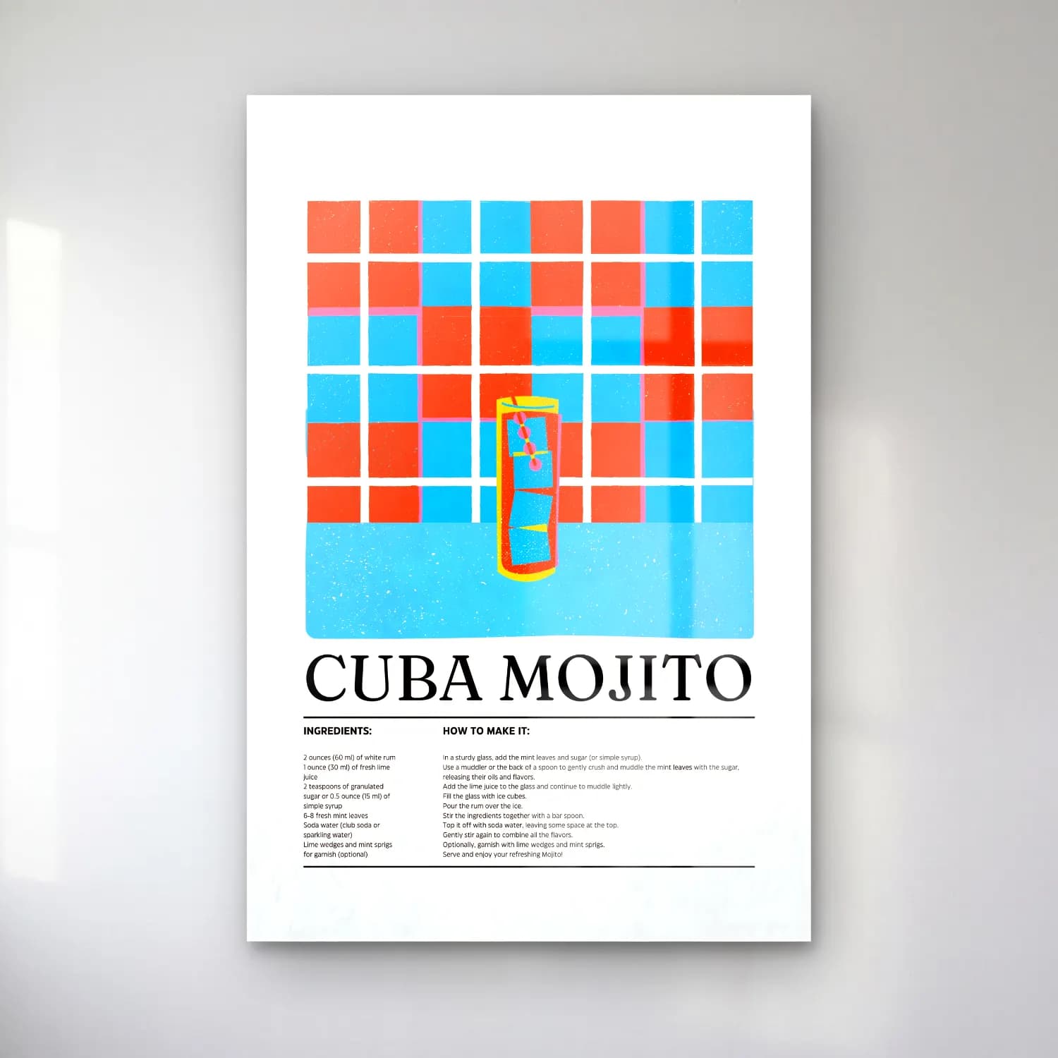 Vintage Poster Dama Deseni cam tablo — Vintage Poster Dama Deseni — vintage poster dama deseni