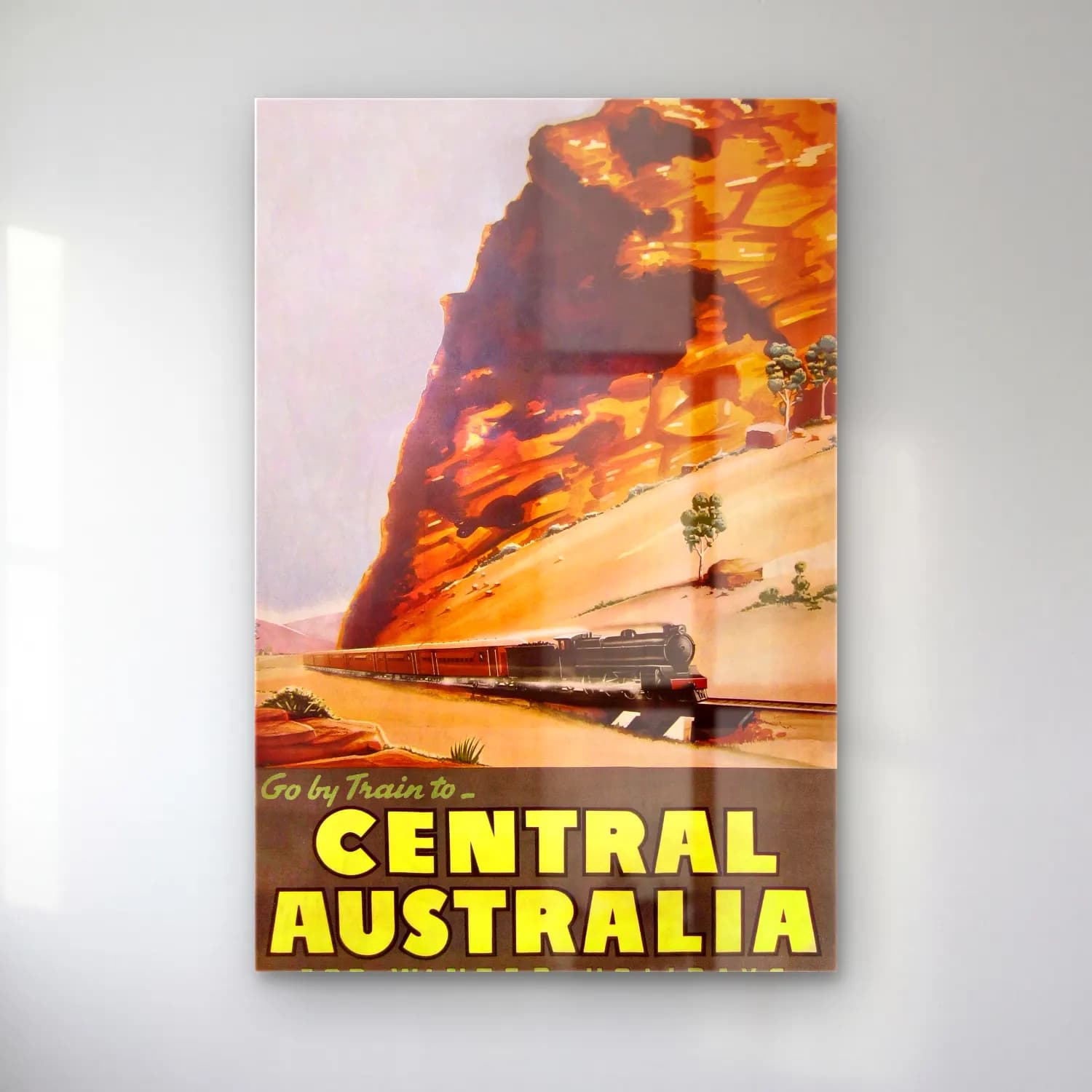 Vintage Poster Tren cam tablo — Vintage Poster Tren — vintage poster tren