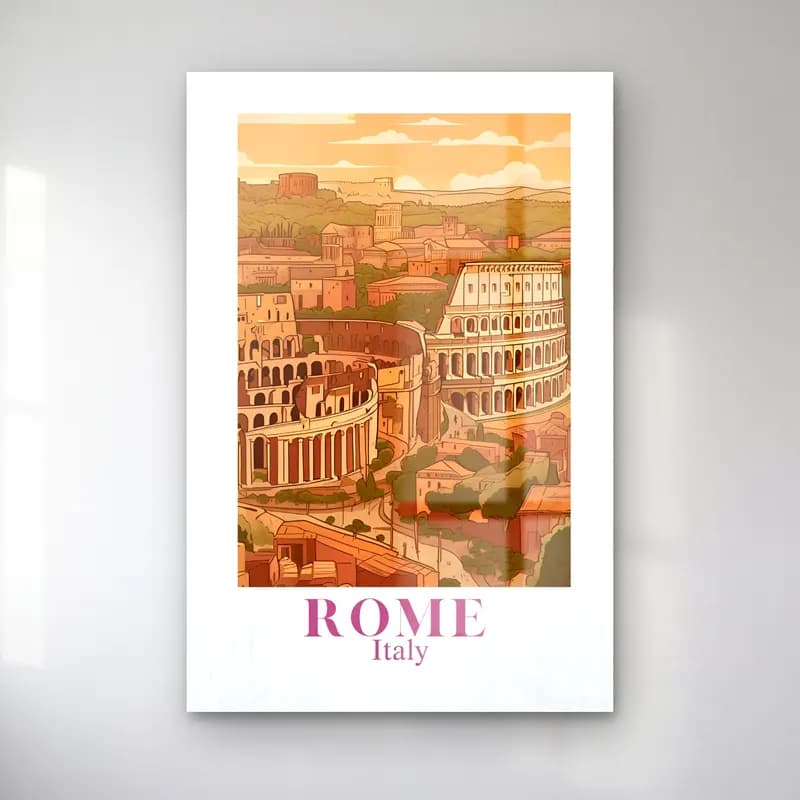 Vintage Poster Roma cam tablo — Vintage Poster Roma — vintage poster roma