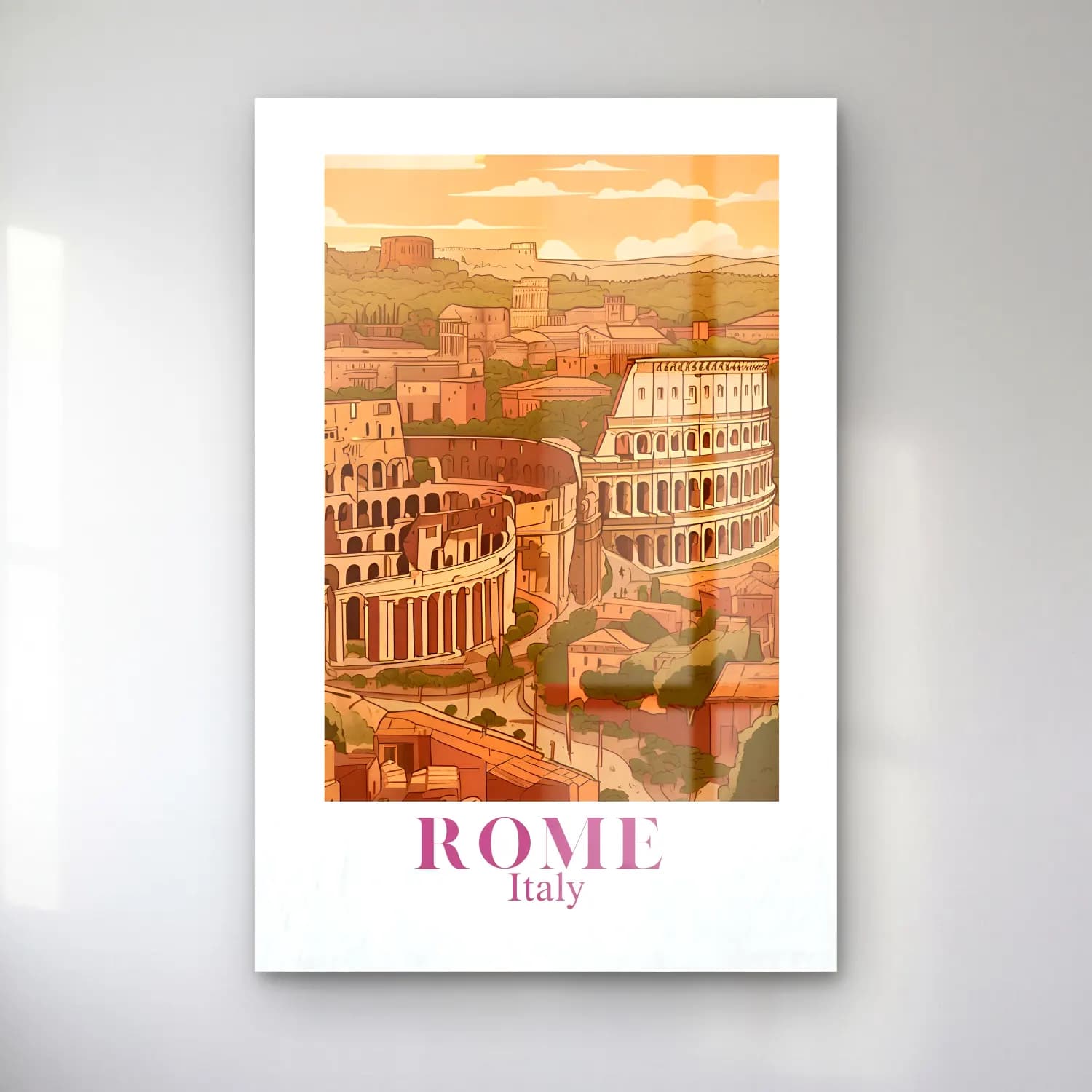 Vintage Poster Roma cam tablo — Vintage Poster Roma — vintage poster roma