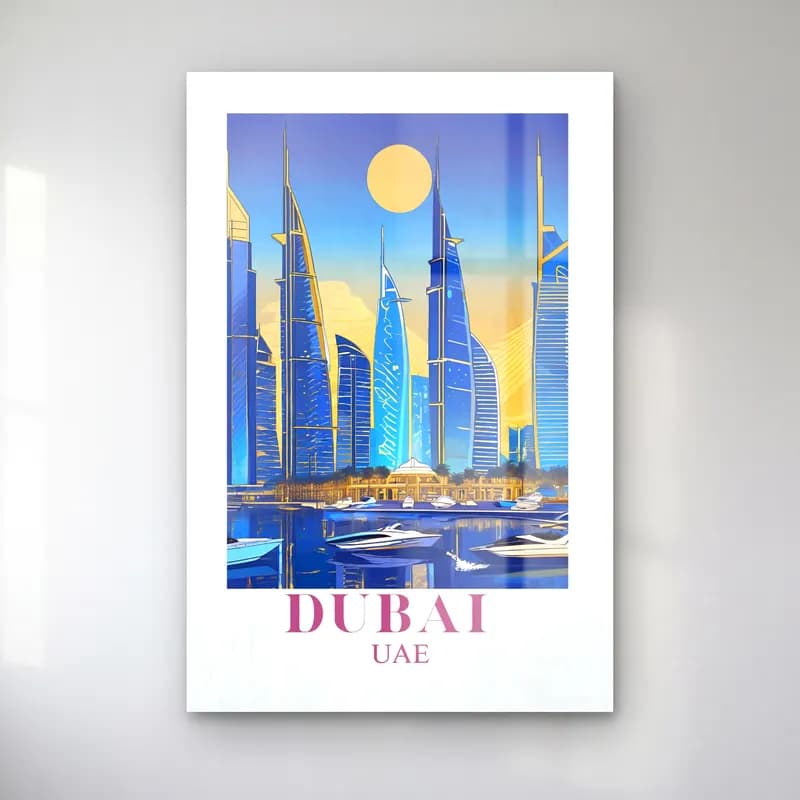 Vintage Poster Liman ve Tekneler – Turkuaz Tonlar cam tablo — Vintage Poster Liman ve Tekneler – Turkuaz Tonlar — vintage poster liman ve tekneler