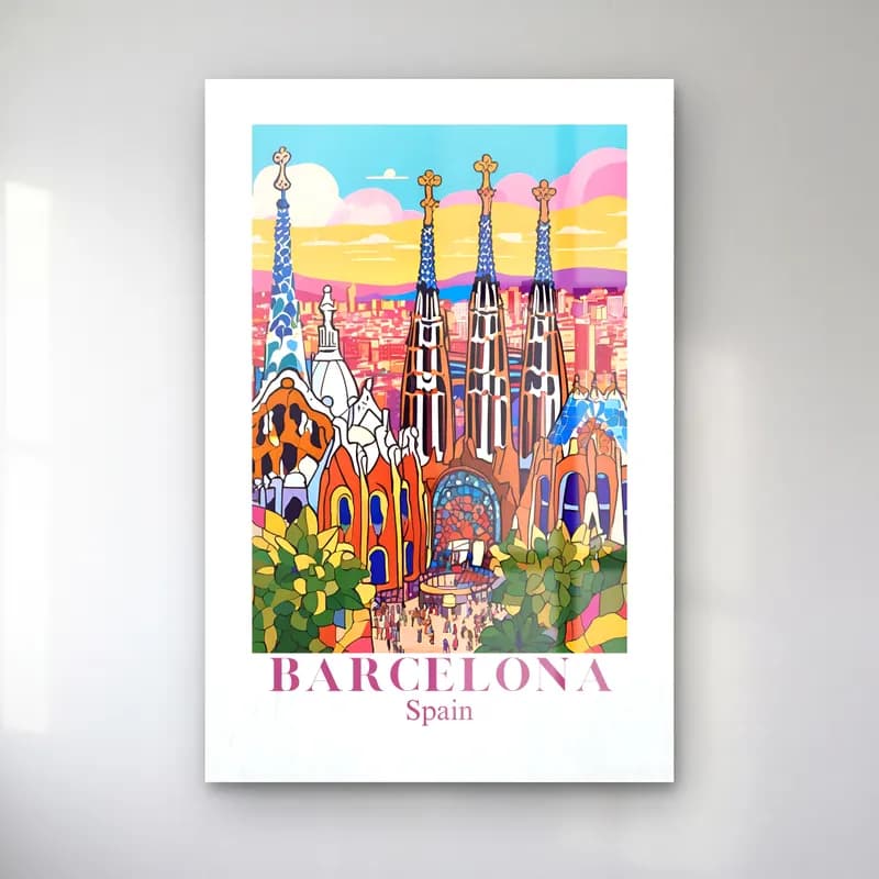Vintage Poster Katedral No. 8 cam tablo — Vintage Poster Katedral No. 8 — vintage poster katedral