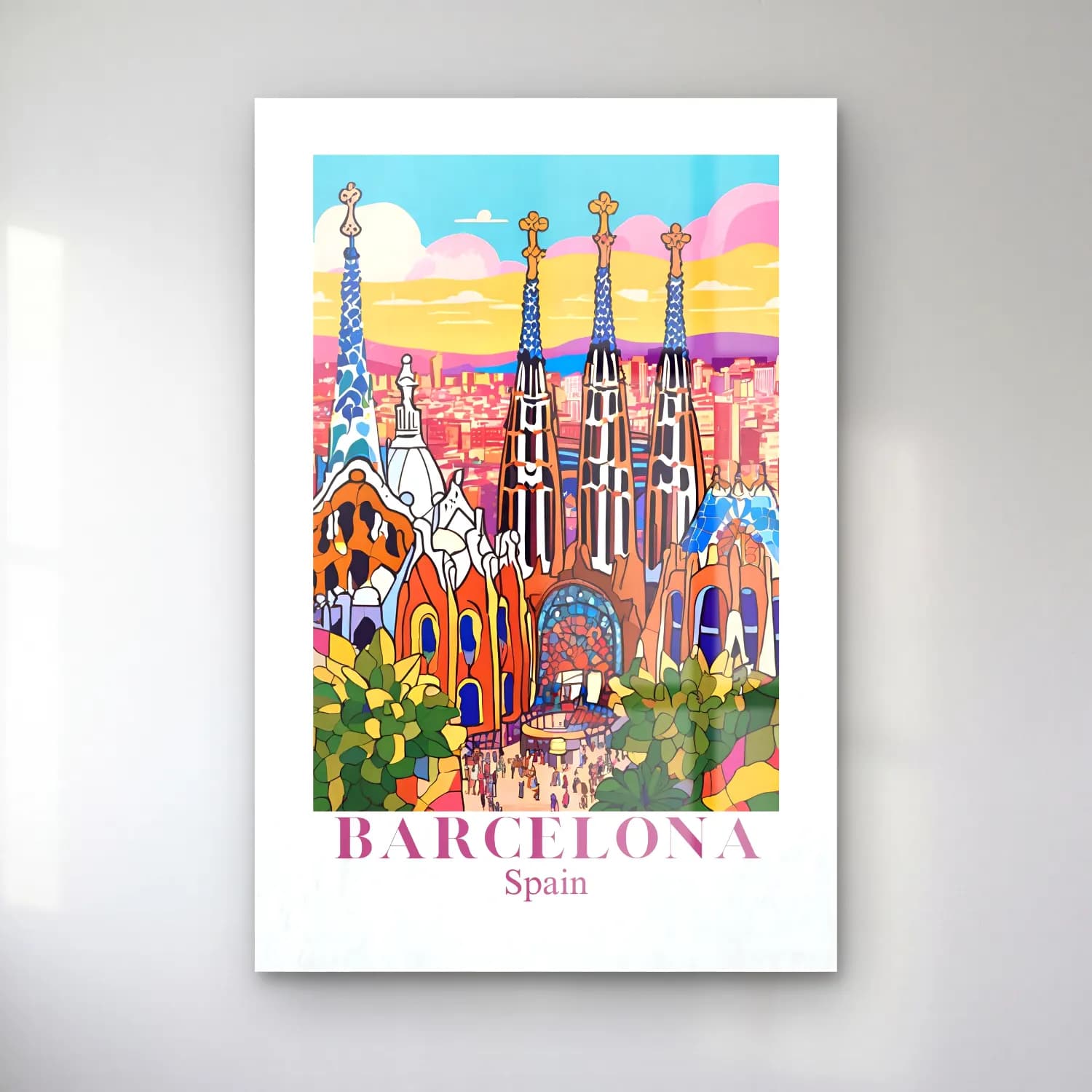 Vintage Poster Katedral No. 8 cam tablo — Vintage Poster Katedral No. 8 — vintage poster katedral