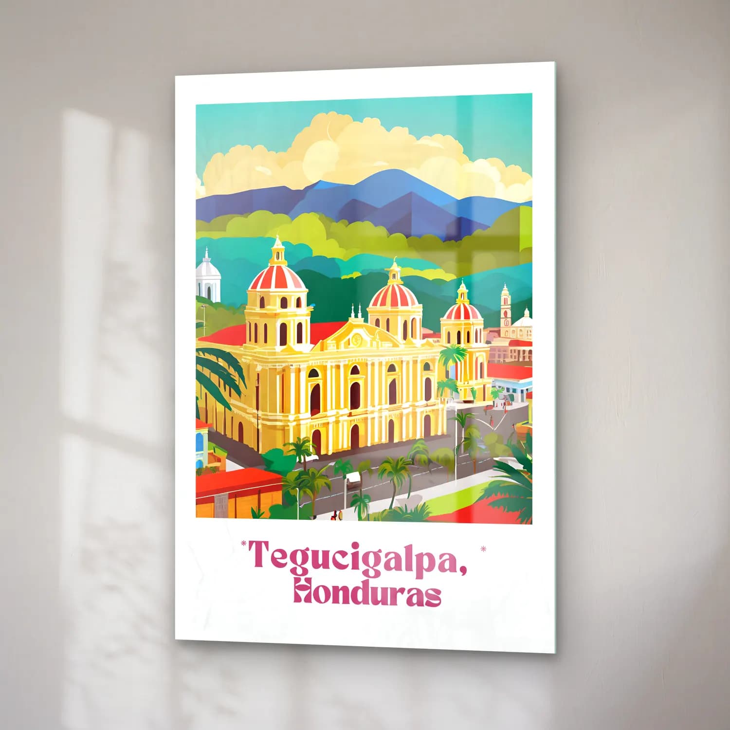 Vintage Poster Katedral No. 11 cam tablo — sağ açıdan görünüm