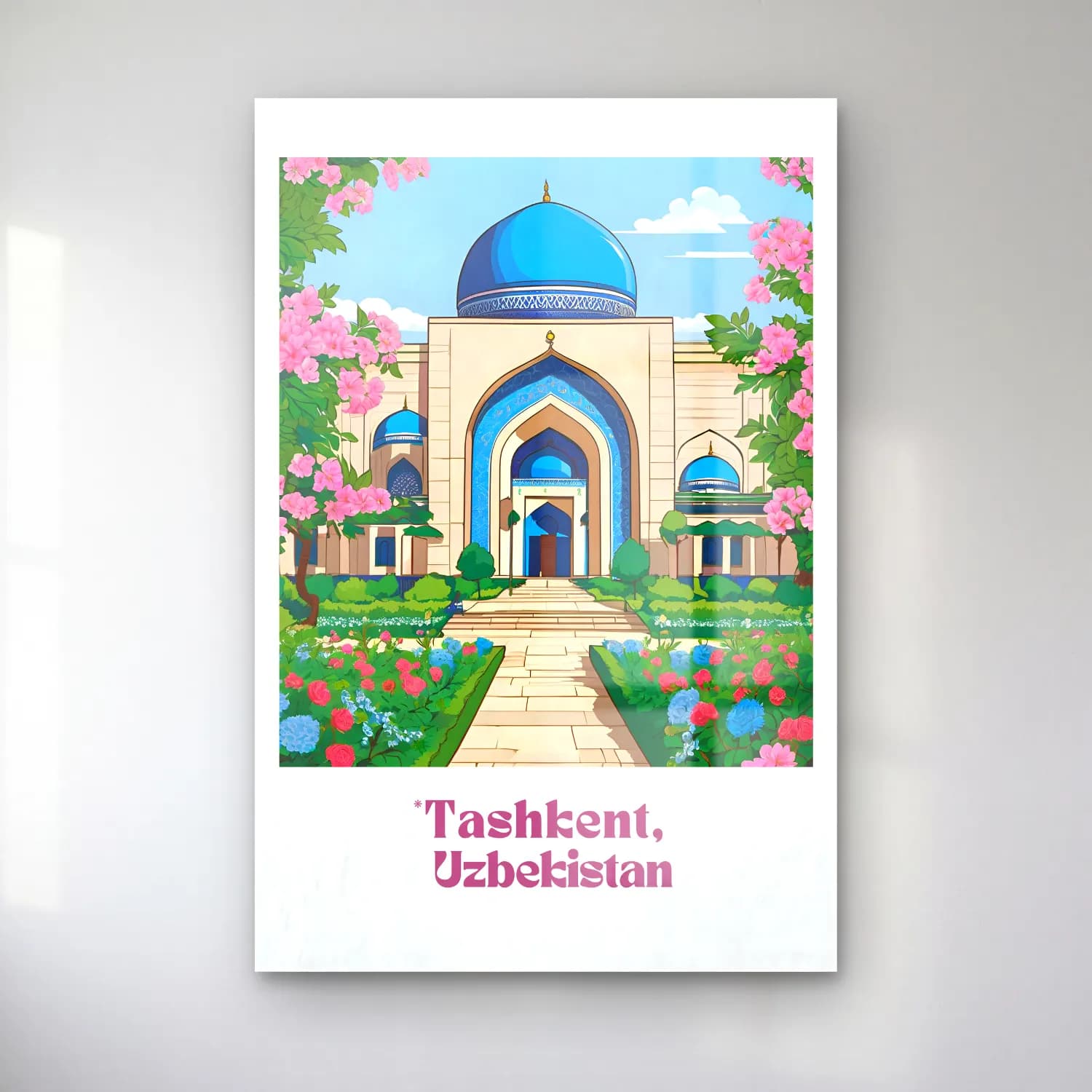 Pastel Çiçek Bahçesi – Turkuaz Tonlar cam tablo — Pastel Çiçek Bahçesi – Turkuaz Tonlar — pastel çiçek bahçesi