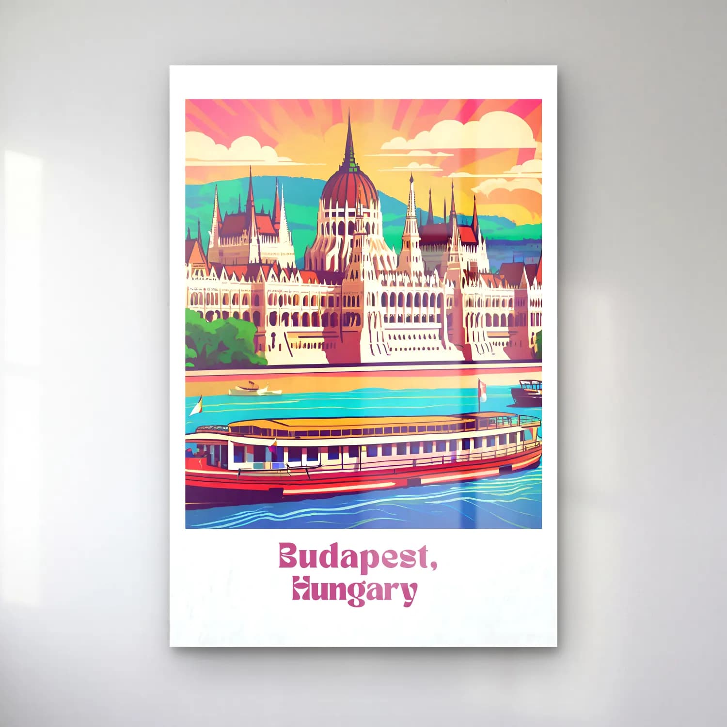 Vintage Poster İstanbul – Mor Tonlar cam tablo — Vintage Poster İstanbul – Mor Tonlar — vintage poster i̇stanbul