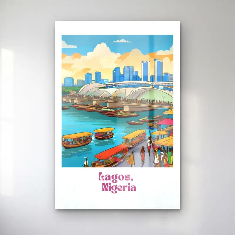Vintage Poster Liman ve Tekneler No. 10 cam tablo — Vintage Poster Liman ve Tekneler No. 10 — vintage poster liman ve tekneler