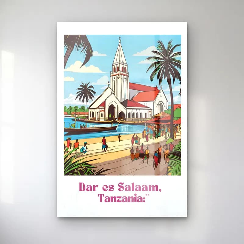 Vintage Poster Katedral No. 18 cam tablo — Vintage Poster Katedral No. 18 — vintage poster katedral