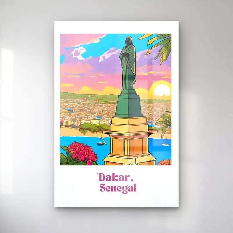 Vintage Poster Akdeniz Sahil Kasabası No. 10 cam tablo — Vintage Poster Akdeniz Sahil Kasabası No. 10 — vintage poster akdeniz sahil kasabası
