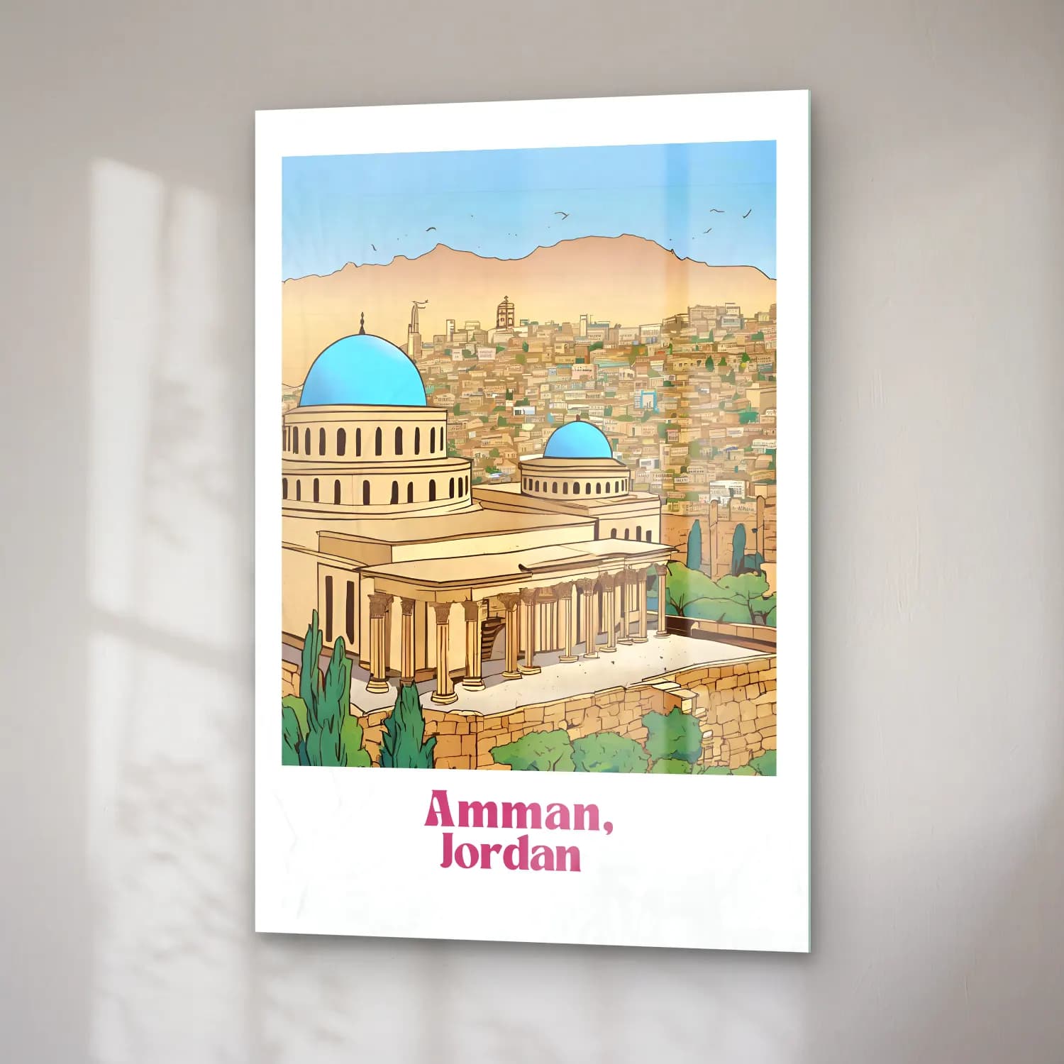 Pop Art Katedral cam tablo — sağ açıdan görünüm