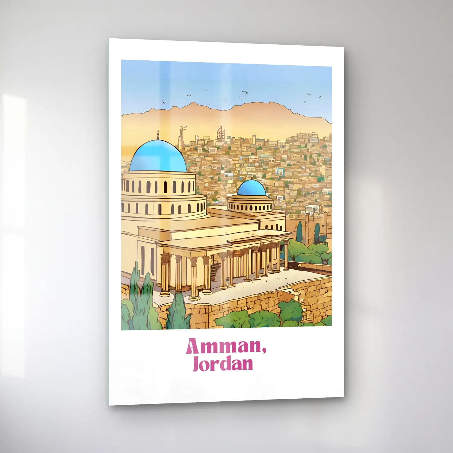 Pop Art Katedral cam tablo — sol açıdan görünüm