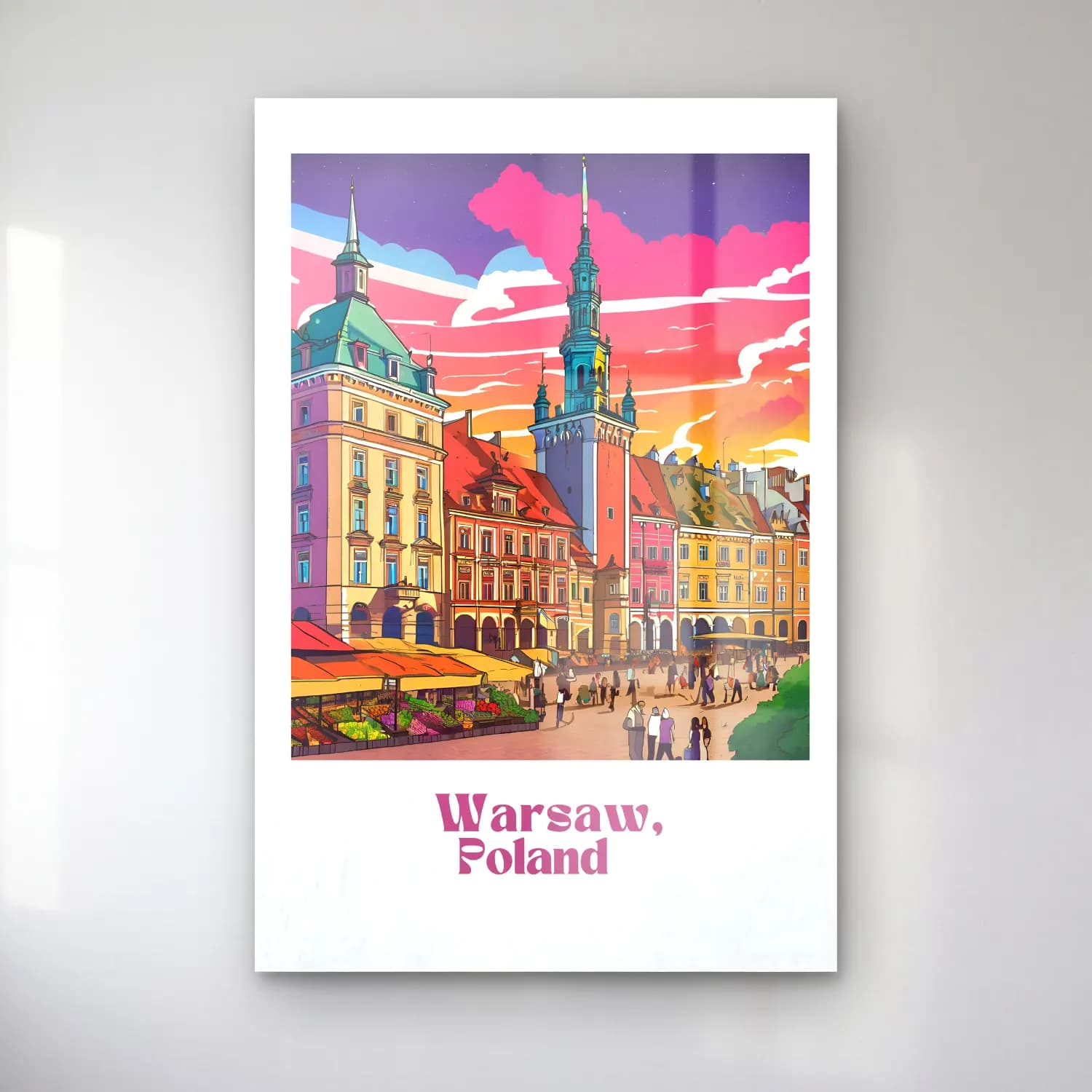 Vintage Poster Kafeli Avrupa Sokağı – Turuncu Tonlar cam tablo — Vintage Poster Kafeli Avrupa Sokağı – Turuncu Tonlar — vintage poster kafeli avrupa sokağı