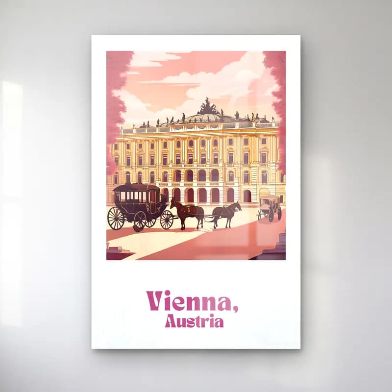 Vintage Poster Şato No. 5 cam tablo — Vintage Poster Şato No. 5 — vintage poster şato