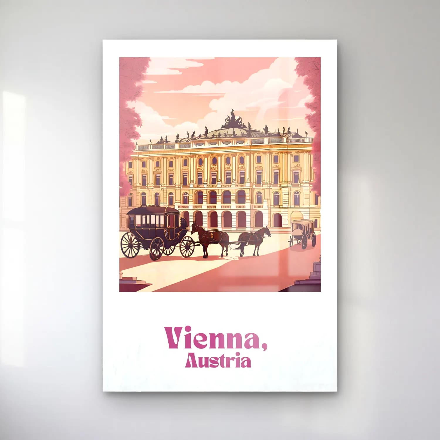 Vintage Poster Şato No. 5 cam tablo — Vintage Poster Şato No. 5 — vintage poster şato