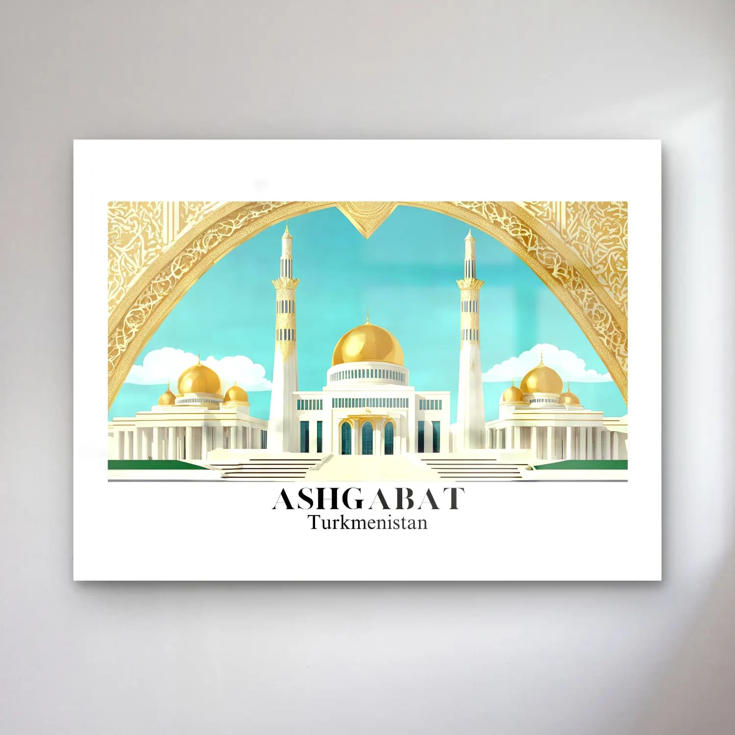 Vintage İstanbul – Turkuaz Tonlar cam tablo — Vintage İstanbul – Turkuaz Tonlar — vintage i̇stanbul