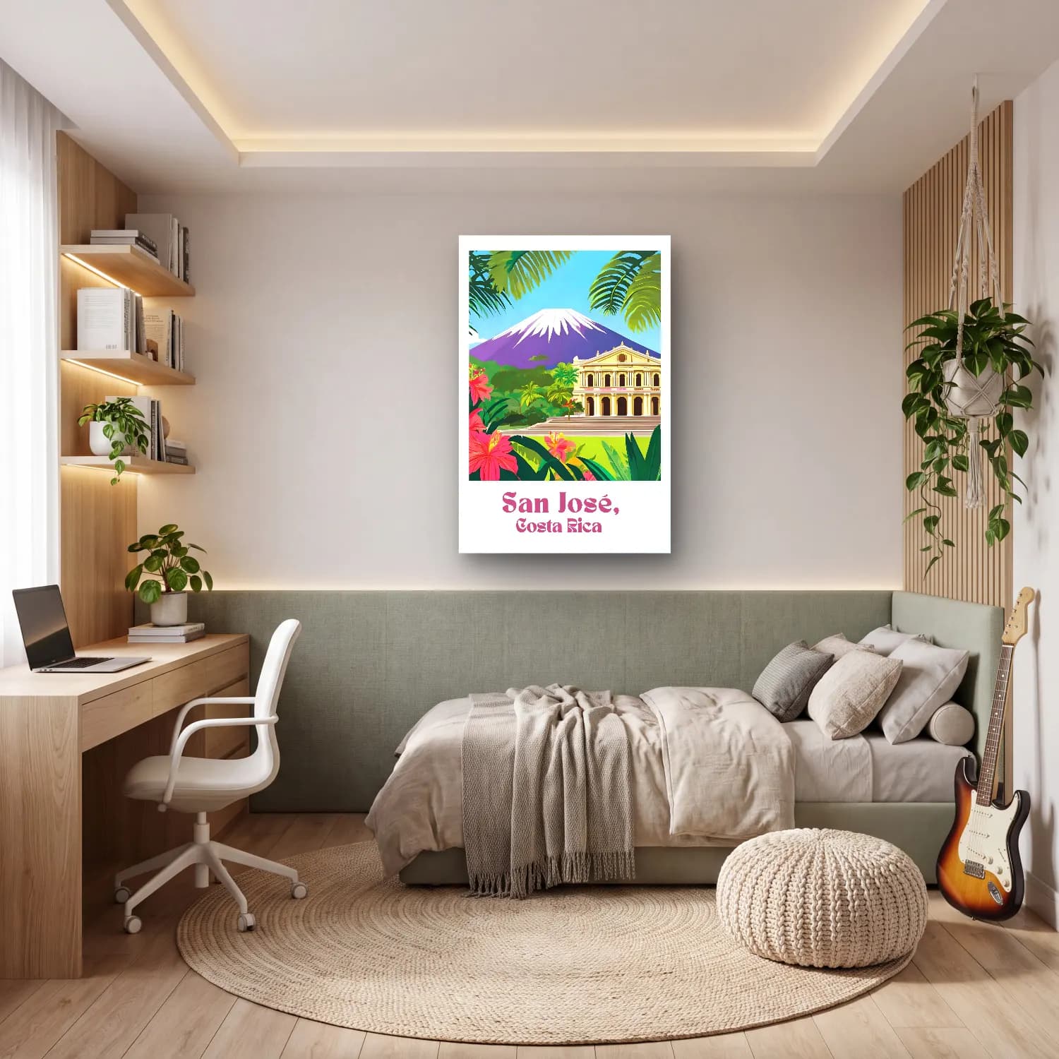 Vintage Poster Katedral No. 22 cam tablo — genç odasında