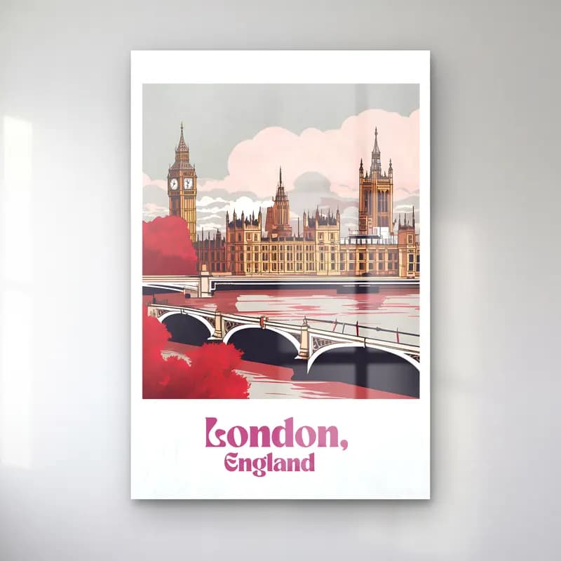 Vintage Poster Londra No. 4 cam tablo — Vintage Poster Londra No. 4 — vintage poster londra