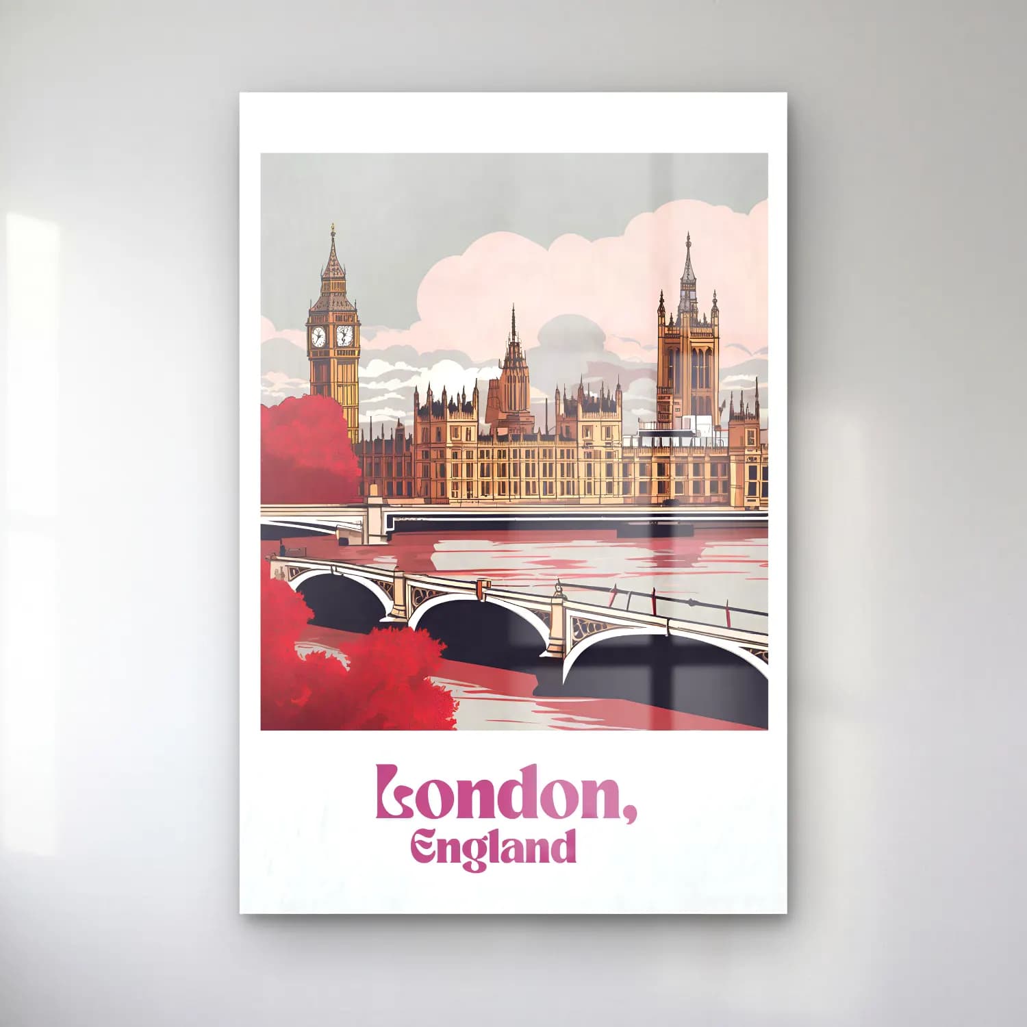 Vintage Poster Londra No. 4 cam tablo — Vintage Poster Londra No. 4 — vintage poster londra