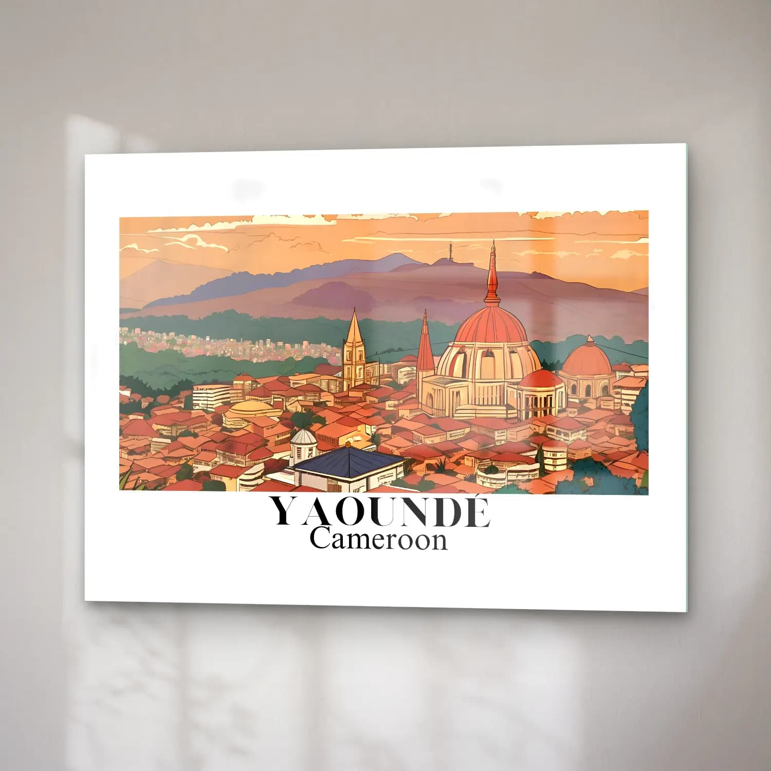 Vintage Poster Katedral No. 23 cam tablo — sağ açıdan görünüm