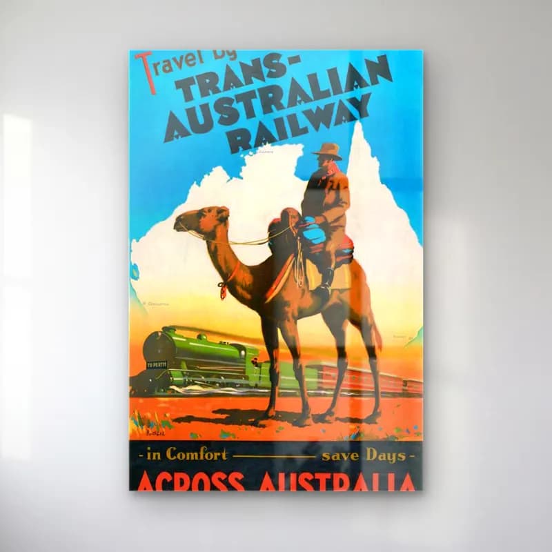 Vintage Poster Tren No. 6 cam tablo — Vintage Poster Tren No. 6 — vintage poster tren