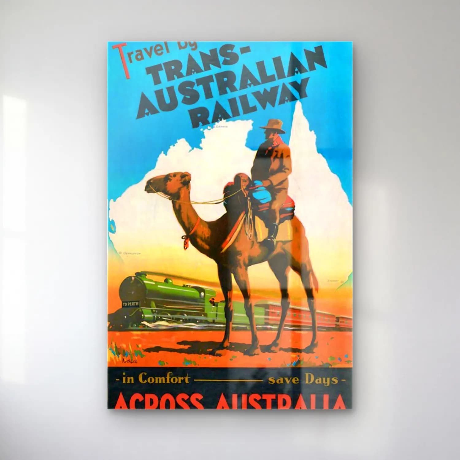 Vintage Poster Tren No. 6 cam tablo — Vintage Poster Tren No. 6 — vintage poster tren