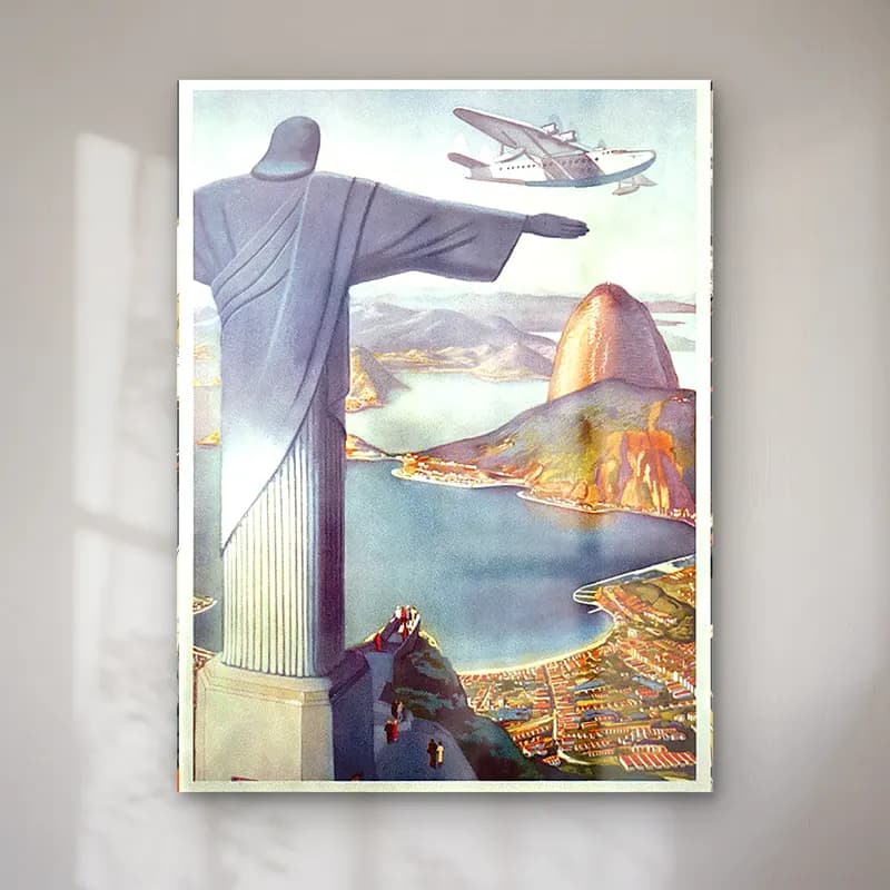 Vintage Poster Dini Sahne – Yeşil Tonlar cam tablo — Vintage Poster Dini Sahne – Yeşil Tonlar — vintage poster dini sahne