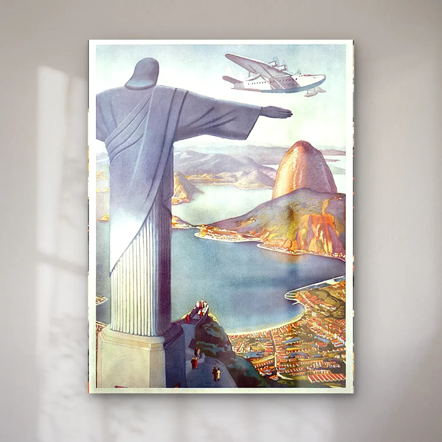 Vintage Poster Dini Sahne – Yeşil Tonlar cam tablo — Vintage Poster Dini Sahne – Yeşil Tonlar — vintage poster dini sahne