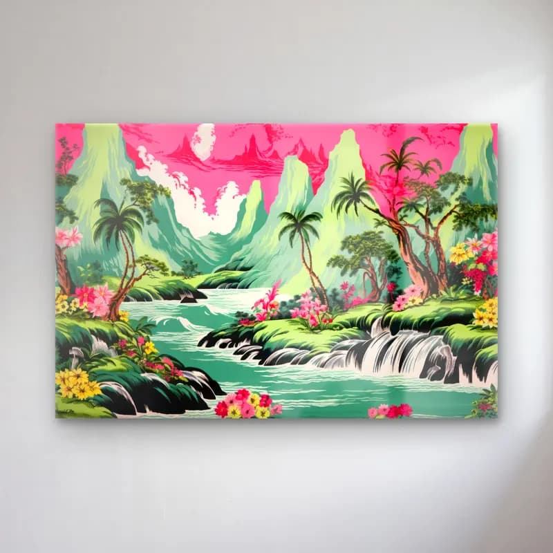 Pastel Şelale cam tablo — Pastel Şelale — pastel şelale