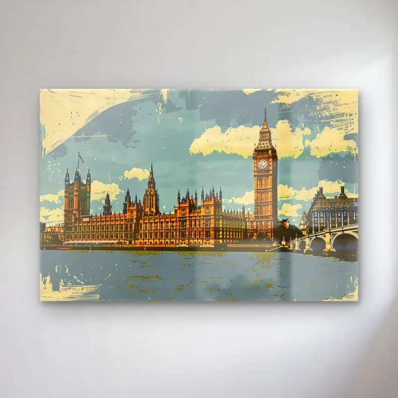 Vintage Londra No. 9 cam tablo — Vintage Londra No. 9 — vintage londra