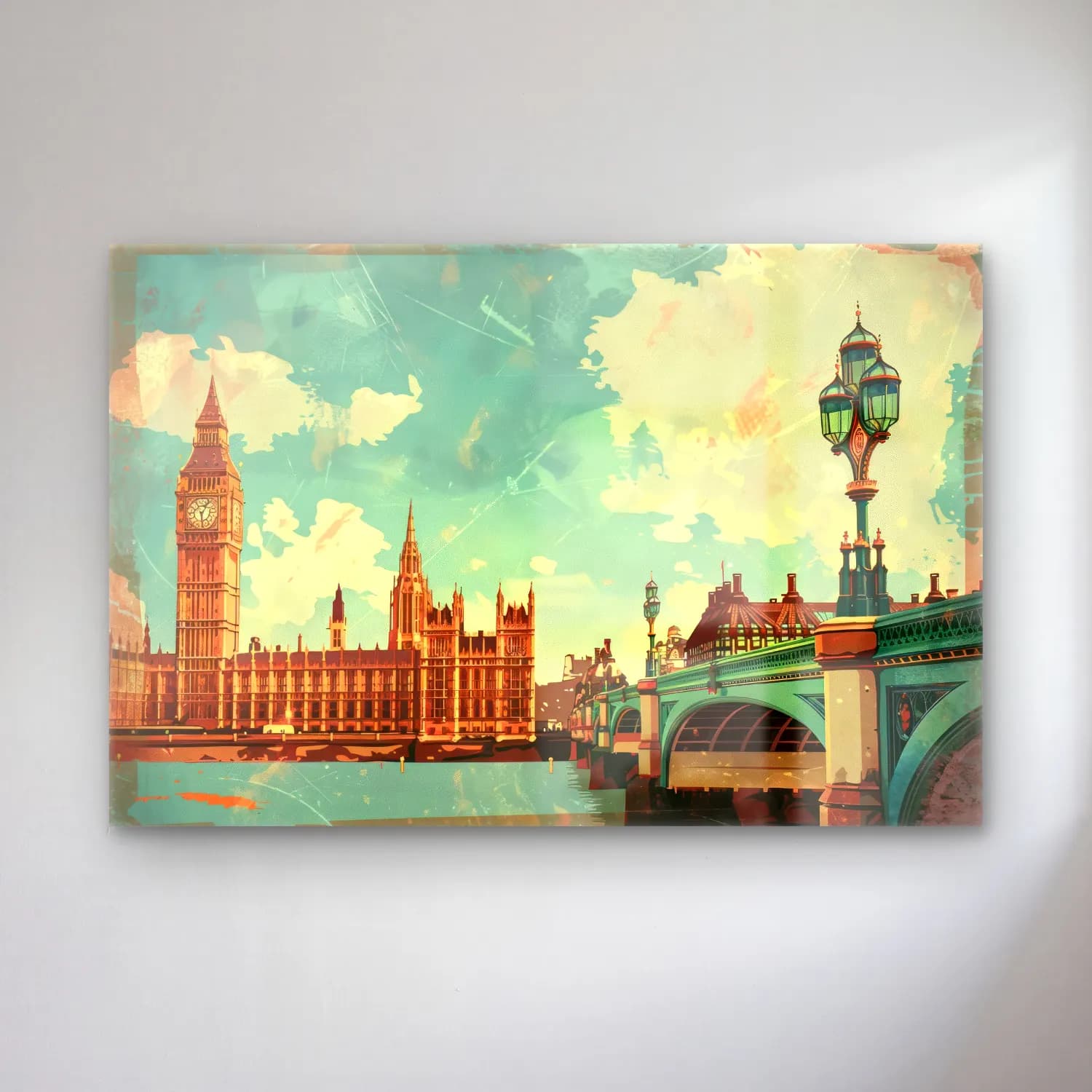 Vintage Londra No. 10 cam tablo — Vintage Londra No. 10 — vintage londra
