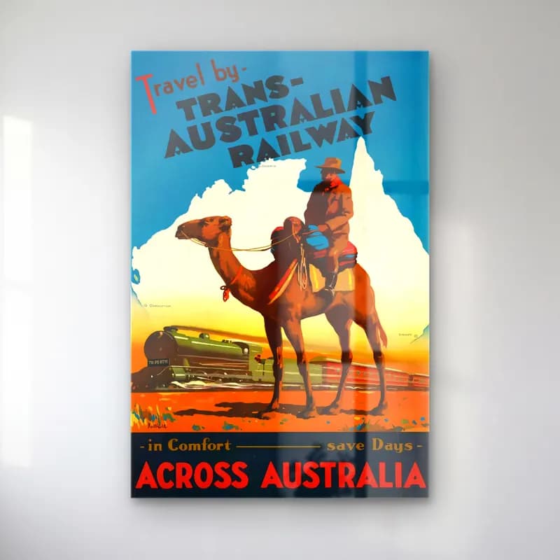 Vintage Poster Tren No. 8 cam tablo — Vintage Poster Tren No. 8 — vintage poster tren