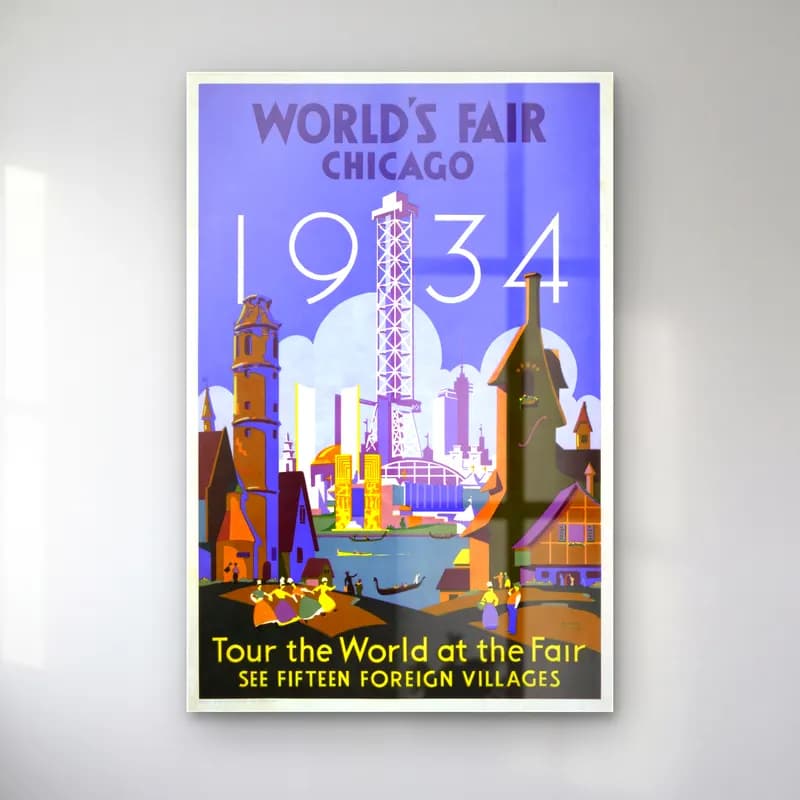 Vintage Poster Londra – Sarı Tonlar cam tablo — Vintage Poster Londra – Sarı Tonlar — vintage poster londra