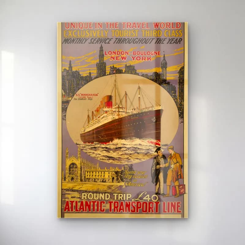 Vintage Poster Tren No. 11 cam tablo — Vintage Poster Tren No. 11 — vintage poster tren
