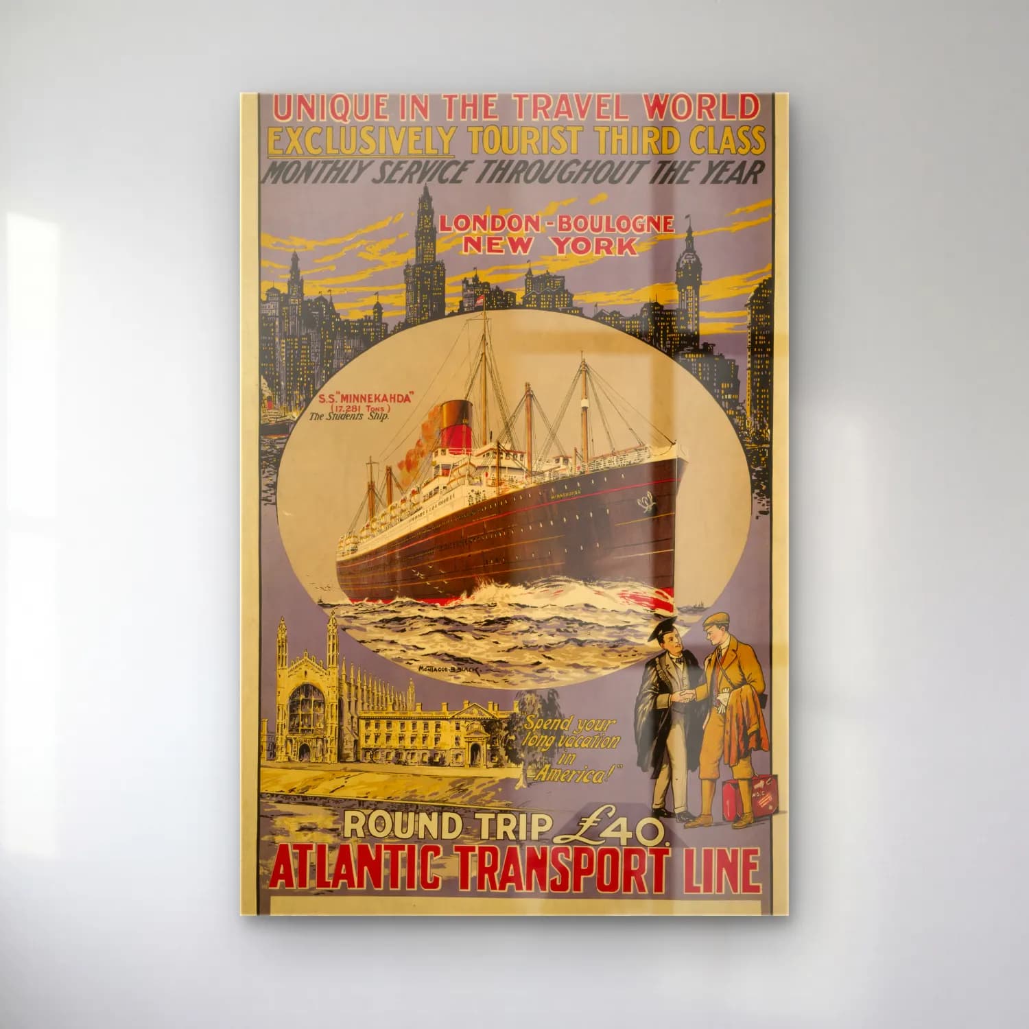 Vintage Poster Tren No. 11 cam tablo — Vintage Poster Tren No. 11 — vintage poster tren