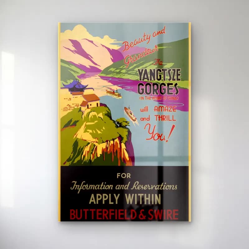 Vintage Poster Yazılı Tasarım – Turkuaz Tonlar cam tablo — Vintage Poster Yazılı Tasarım – Turkuaz Tonlar — vintage poster yazılı tasarım