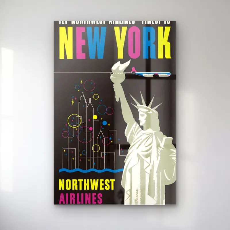 Vintage Poster New York Silüeti No. 14 cam tablo — Vintage Poster New York Silüeti No. 14 — vintage poster new york silüeti