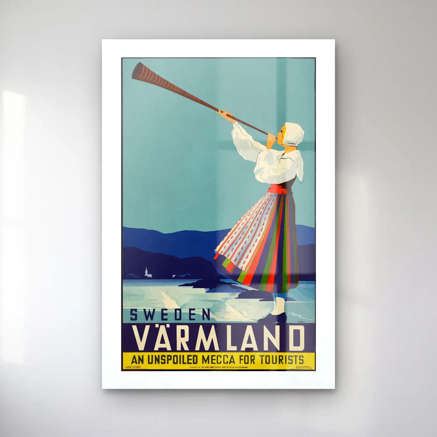 Vintage Poster Kayak – Turkuaz Tonlar cam tablo — Vintage Poster Kayak – Turkuaz Tonlar — vintage poster kayak