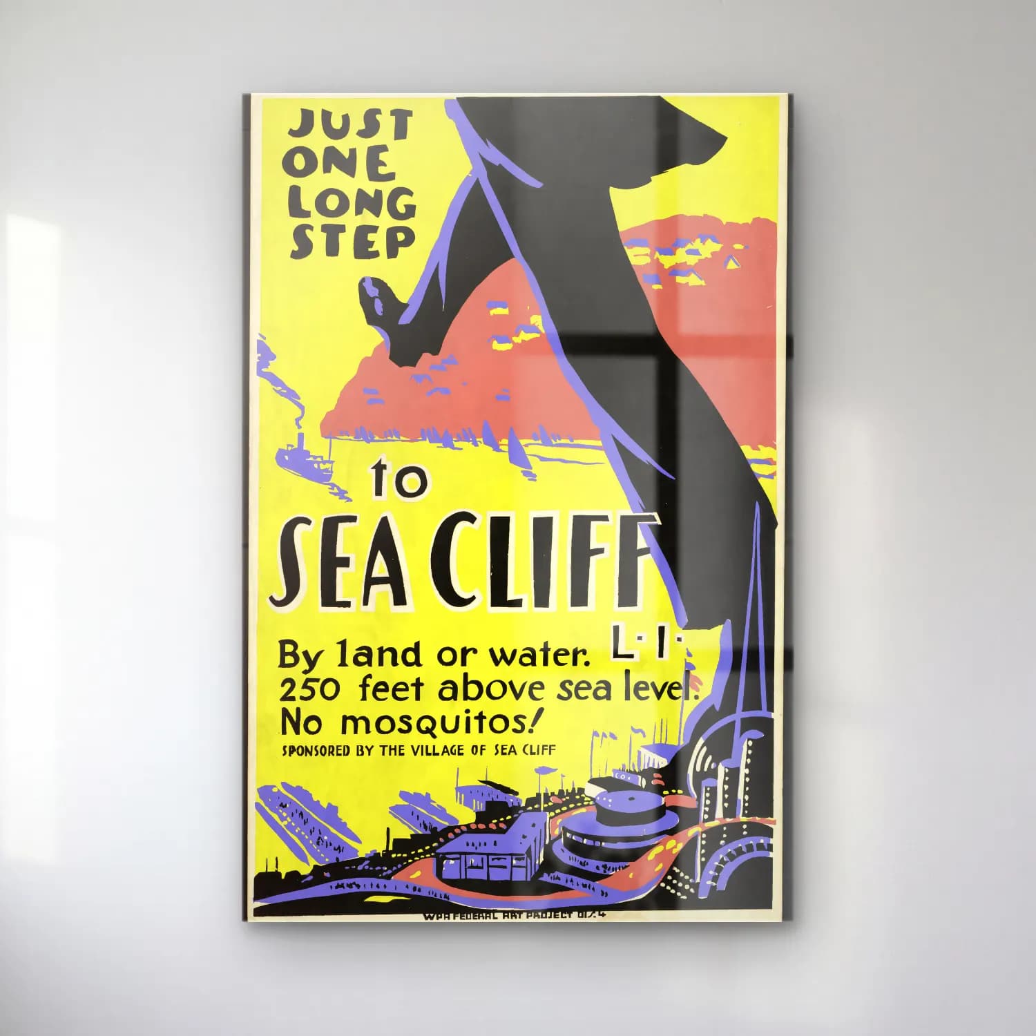 Vintage Poster Deniz Feneri cam tablo — Vintage Poster Deniz Feneri — vintage poster deniz feneri