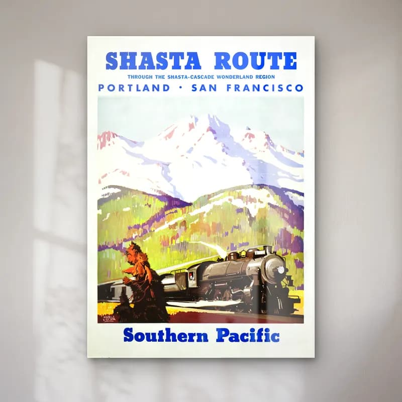 Vintage Poster Tren No. 13 cam tablo — Vintage Poster Tren No. 13 — vintage poster tren