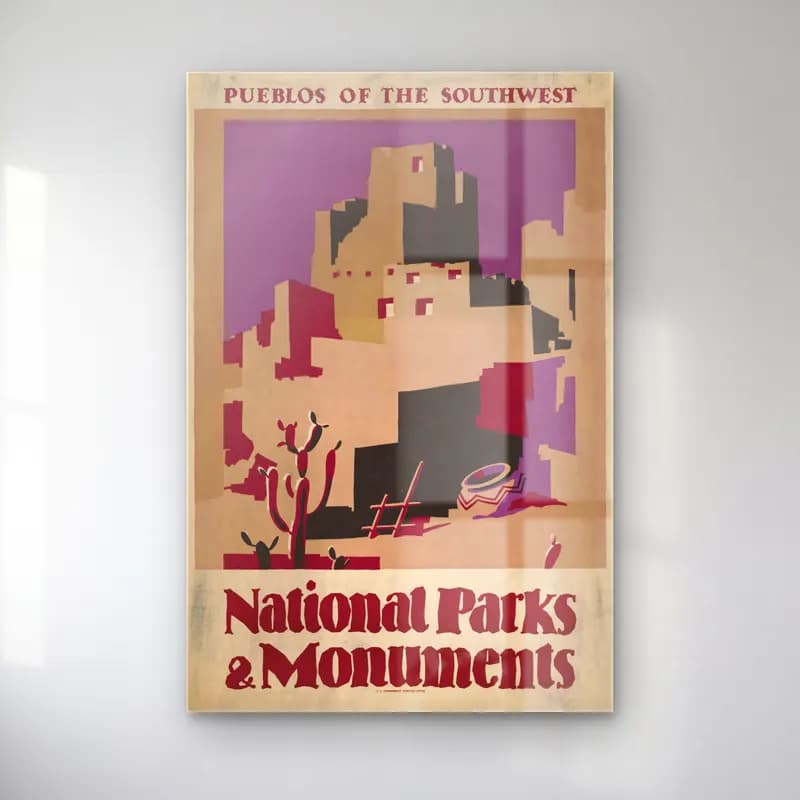 Vintage Poster Antik Kalıntılar – Mor Tonlar cam tablo — Vintage Poster Antik Kalıntılar – Mor Tonlar — vintage poster antik kalıntılar