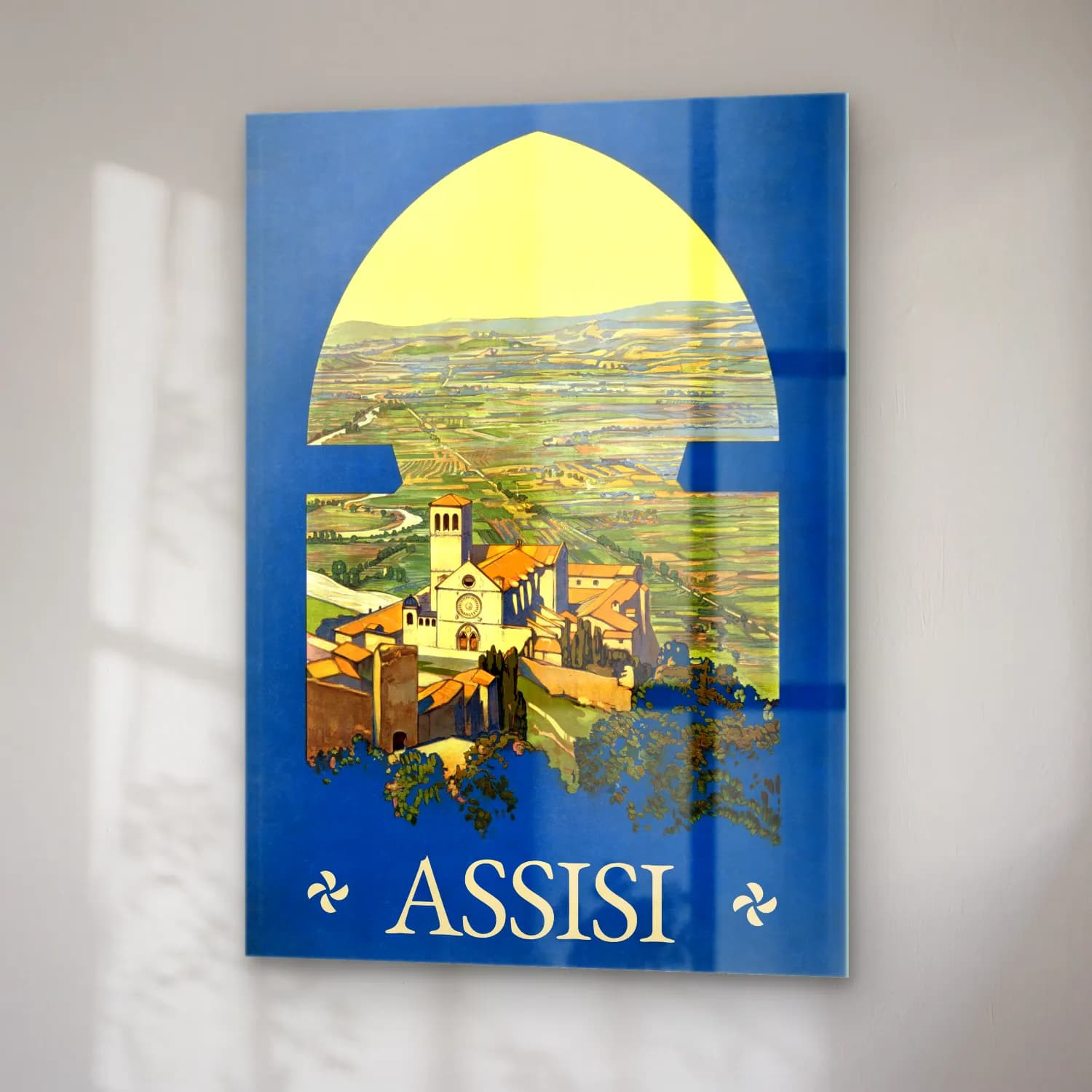 Vintage Poster Katedral No. 27 cam tablo — sağ açıdan görünüm