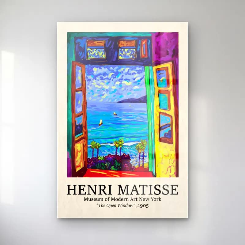 Maksimalist Pencereden Manzara cam tablo — Maksimalist Pencereden Manzara — maksimalist pencereden manzara