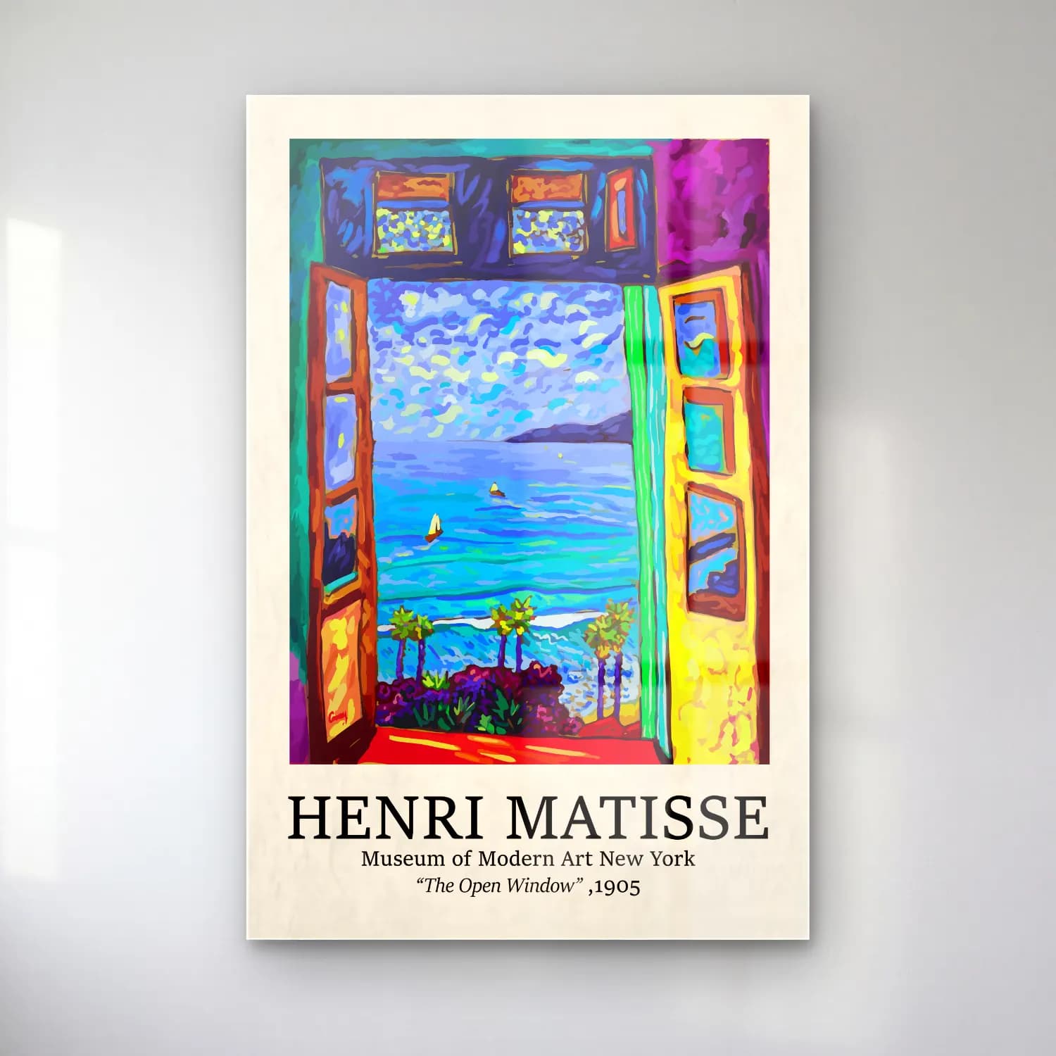 Maksimalist Pencereden Manzara cam tablo — Maksimalist Pencereden Manzara — maksimalist pencereden manzara