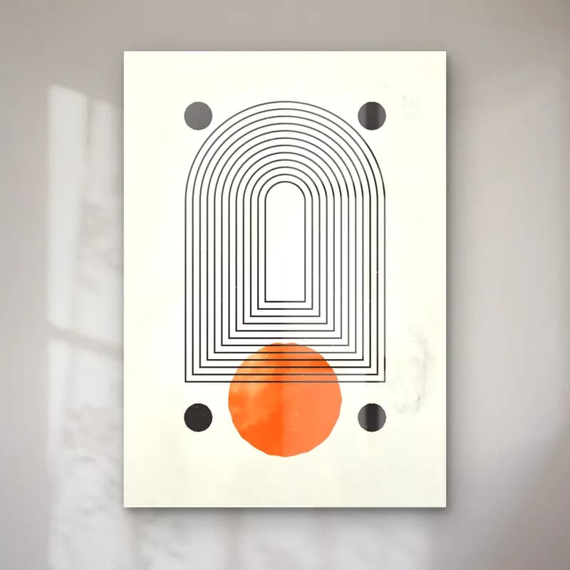 Bauhaus Soyut Kemer cam tablo — Bauhaus Soyut Kemer — bauhaus soyut kemer