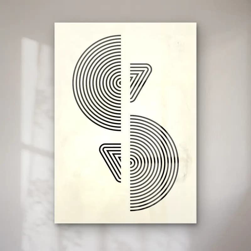 Çizgi Sanatı Geometrik Daireler – Siyah Beyaz Tonlar cam tablo — Çizgi Sanatı Geometrik Daireler – Siyah Beyaz Tonlar — çizgi sanatı geometrik daireler