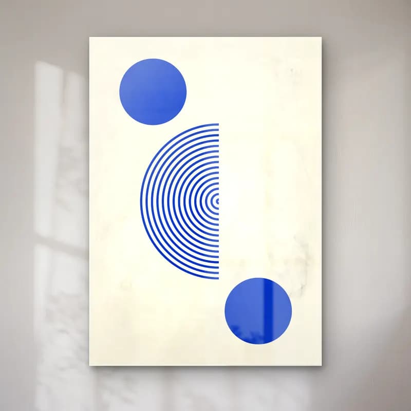 Bauhaus Geometrik Daireler No. 10 cam tablo — Bauhaus Geometrik Daireler No. 10 — bauhaus geometrik daireler