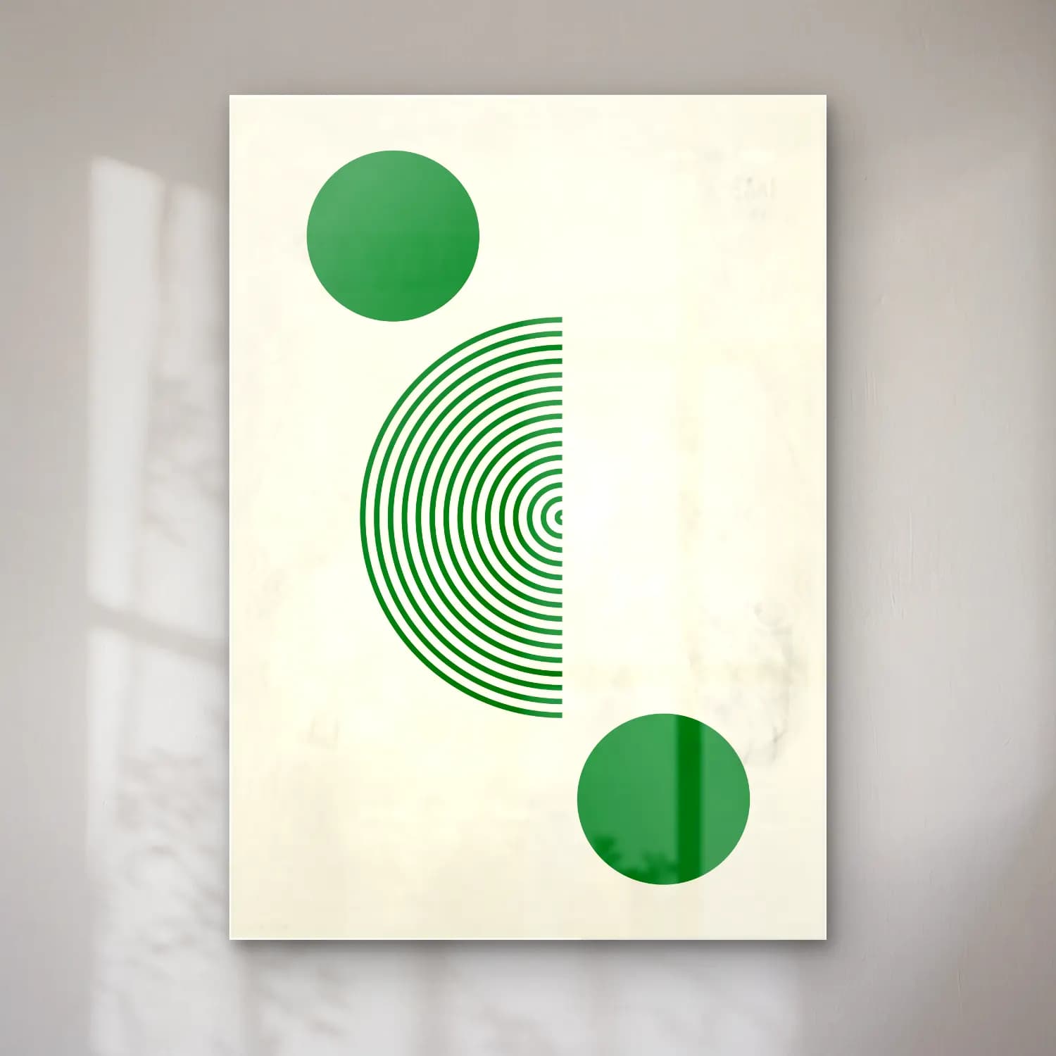 Bauhaus Geometrik Daireler No. 11 cam tablo — Bauhaus Geometrik Daireler No. 11 — bauhaus geometrik daireler