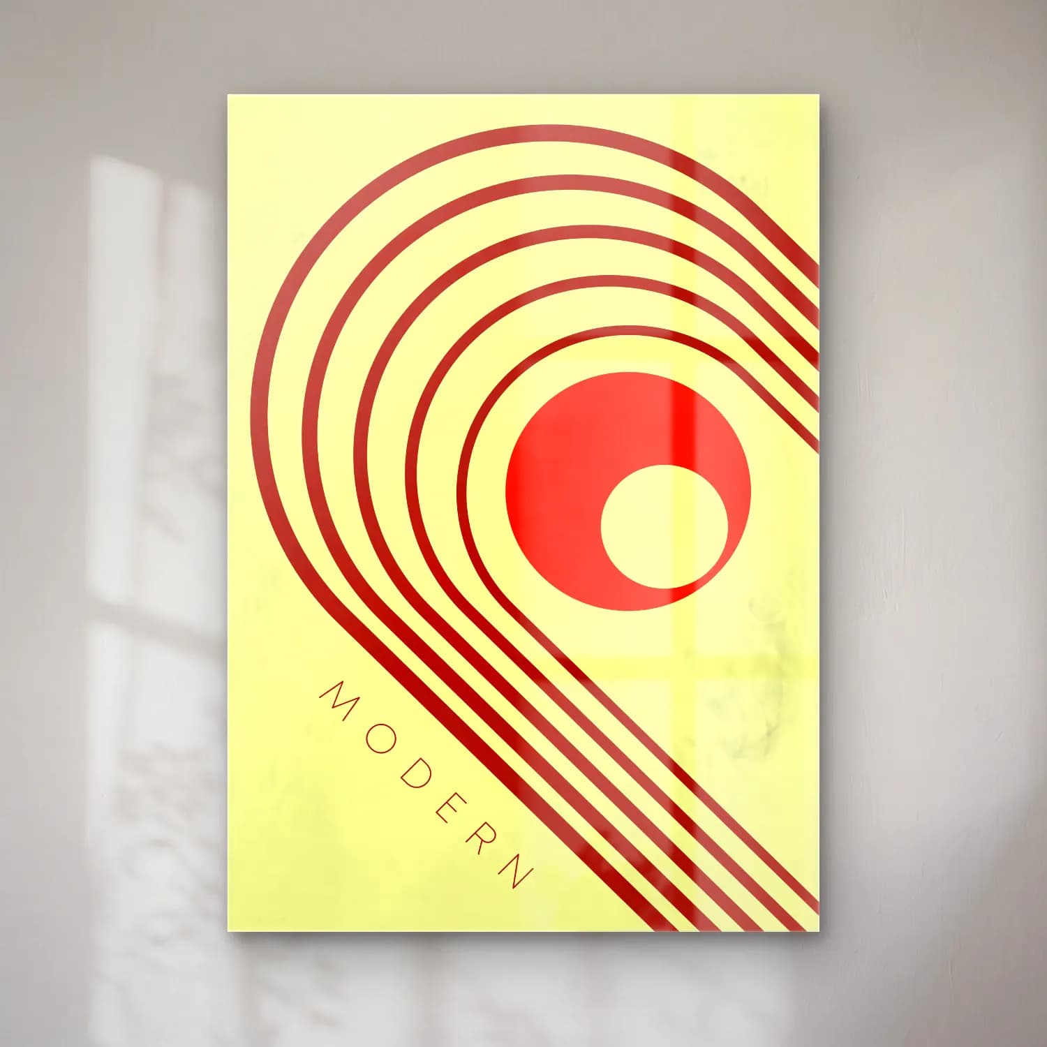 Bauhaus Geometrik Daireler No. 16 cam tablo — Bauhaus Geometrik Daireler No. 16 — bauhaus geometrik daireler