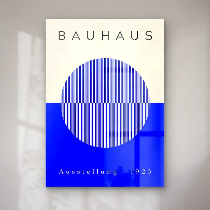 Bauhaus Geometrik Daireler No. 29 cam tablo — Bauhaus Geometrik Daireler No. 29 — bauhaus geometrik daireler