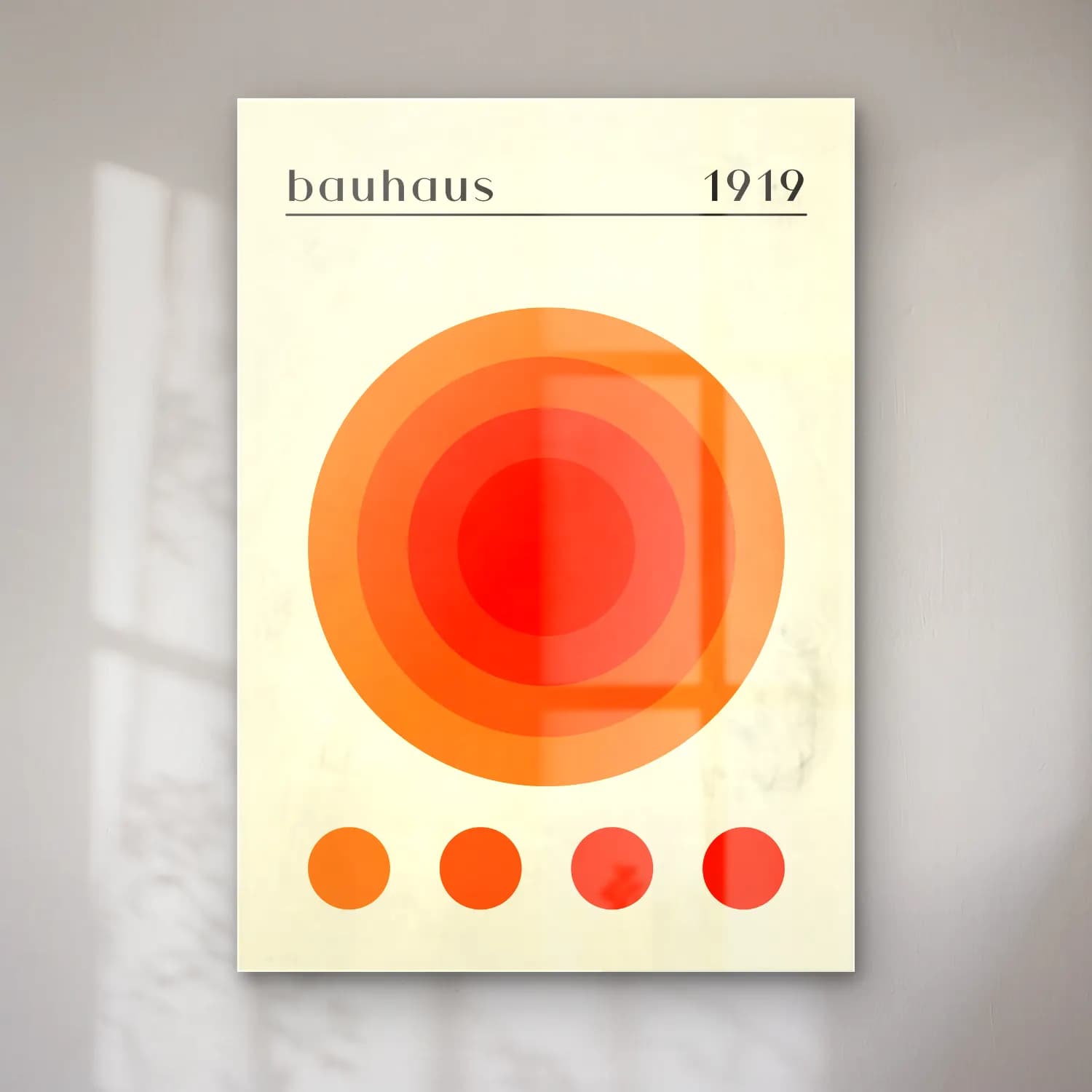 Retro Geometrik Daireler No. 12 cam tablo — Retro Geometrik Daireler No. 12 — retro geometrik daireler
